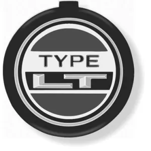 1973-1978 CHEVROLET CAMARO TYPE LT WHEEL EMBLEM-TYPE LT