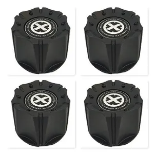 4 Pack American Racing ATX 1342106018 1342100011 1066K98 Black Wheel Center Cap