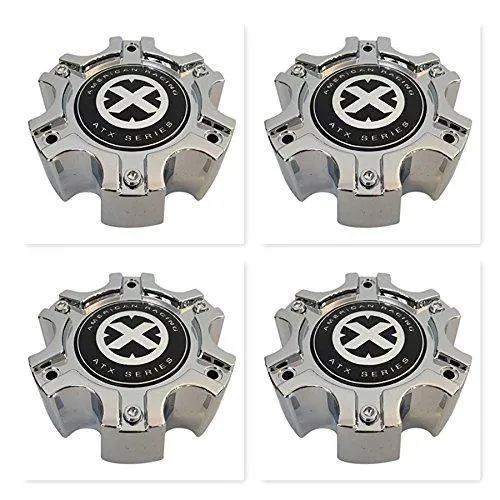 4 Pack American Racing ATX 377B1406H 377B140-6H S907-08 Chrome Center Cap