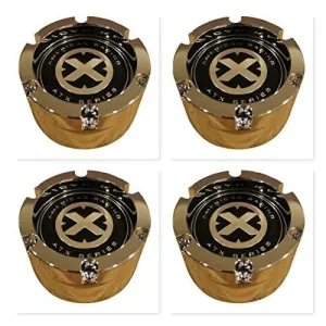 4 Pack American Racing ATX 391K132 8 Lug Snap In 2pc Wheel Center Cap