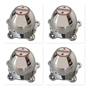 4 Pack American Racing VN105-1CAP 1055001 Chrome Wheel Center Cap