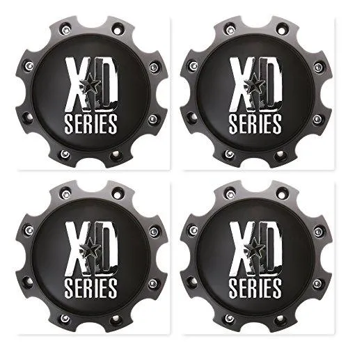4 Pack KMC XD Series 1079L170MB Wheel Center Cap 8 Lug