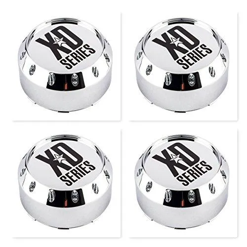 4 Pack KMC XD Series 464K131-2 8 Lug Chrome Wheel Center Cap