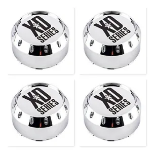 4 Pack KMC XD Series 464K131-2 8 Lug Chrome Wheel Center Cap