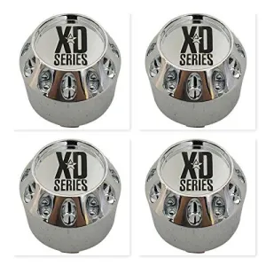 4 Pack KMC XD Series 464K75 905K75 S504-11 Chrome Wheel Center Cap
