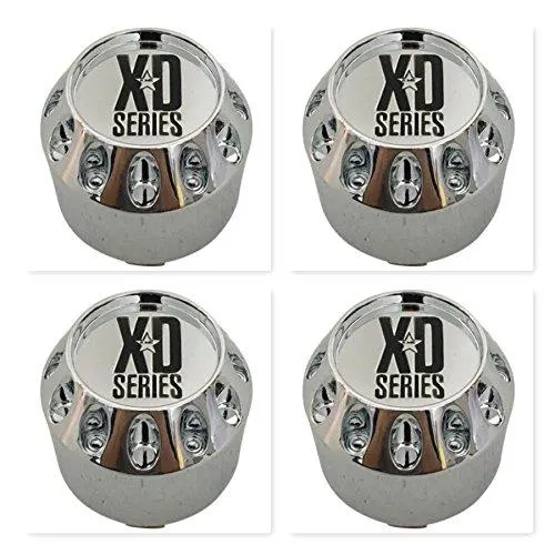 4 Pack KMC XD Series 464K75 905K75 S504-11 Chrome Wheel Center Cap