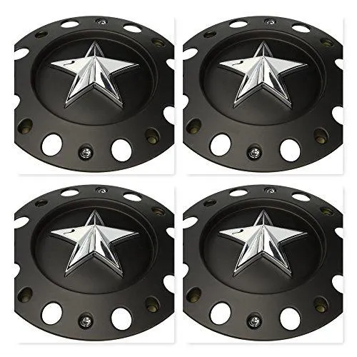 4 Pack KMC XD SERIES 775L239B Rockstar Dually Center Cap