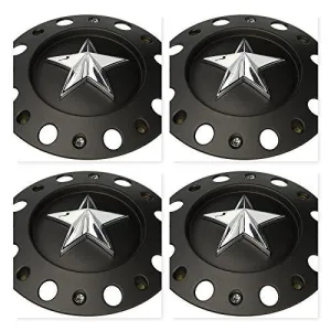 4 Pack KMC XD SERIES 775L239B Rockstar Dually Center Cap