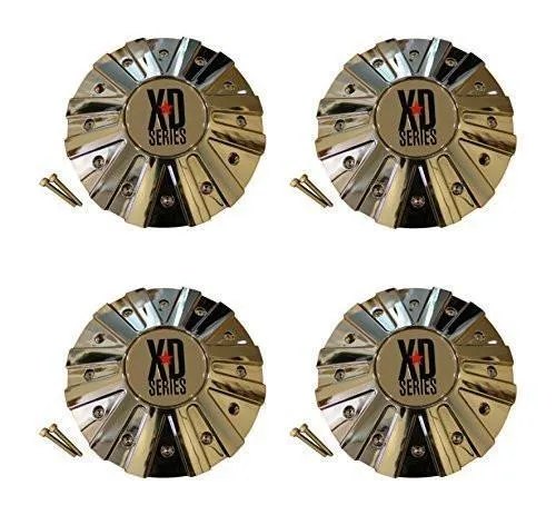 4 x KMC XD Series 778 Monster Chrome Wheel Rim Center Cap 846L215