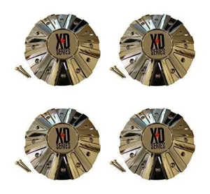 4 x KMC XD Series 778 Monster Chrome Wheel Rim Center Cap 846L215