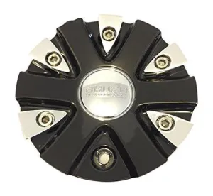 Akuza Big Papi EMR0712-CAR-CAP LG0610-53 Chrome and Black Center Cap