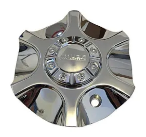 Akuza Quake 327 AK327CAP-CAP X1834147-9 SF S409-37 Chrome Wheel Center Cap