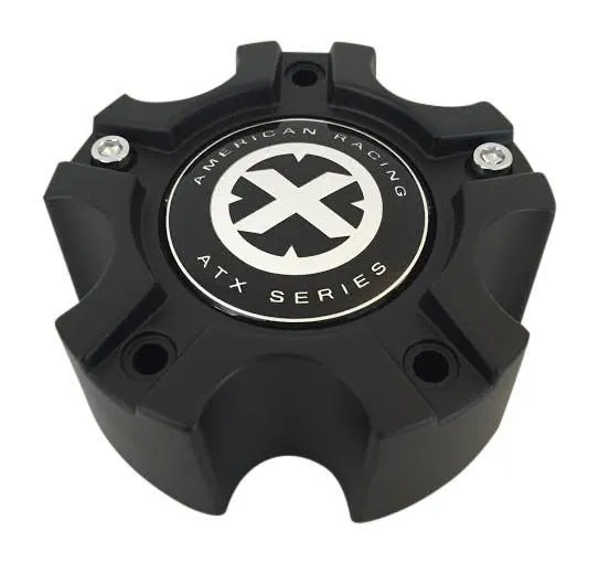 American Racing ATX 377B1275HYB001 377B127-5H Black Wheel Center Cap