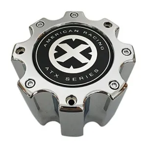American Racing ATX 400L170 400L170ATX 8x6.5 Rear Dually Chrome Wheel Center Cap