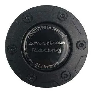 ATX Series American Racing 1307106017 Black Teflon Coated Wheel Center Cap