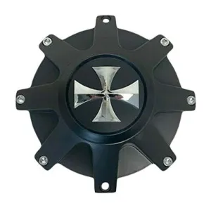 Cali Offroad 9100 Busted Wheel C109100MB Cross Logo Matte Black Wheel Center Cap