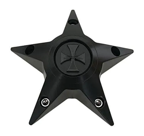 Cali Offroad Wheels C-554-3 C109300MB03 Matte Black Wheel Center Cap