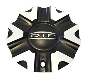 DIP D98 Hack Wheels C10D98B01 C614602CB7/M Black and Machined Center Cap