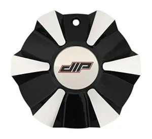 DIP Wheels C10D38B02-CAP Black and Machined Wheel Center Cap