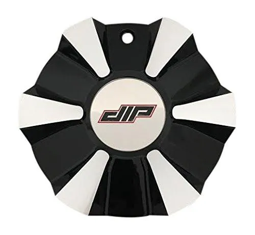 DIP Wheels C10D38B02-CAP Black and Machined Wheel Center Cap