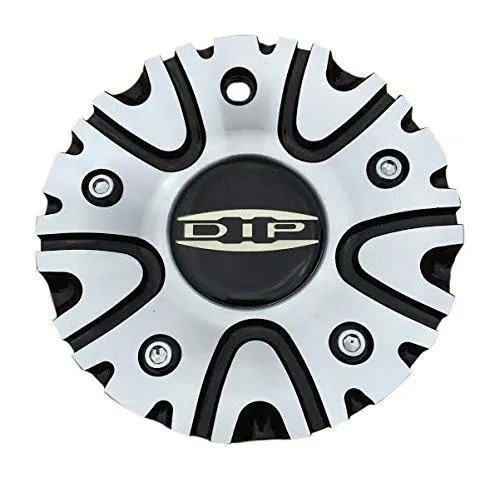 Dip Wheels Hype C10D50B 12112085F-2 Black and Machined Center Cap