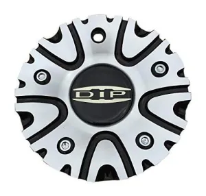 Dip Wheels Hype C10D50B 12112085F-2 Black and Machined Center Cap