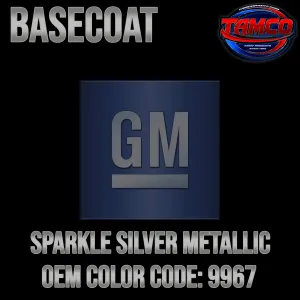 GM Sparkle Silver Metallic | 9967 | 2005-2010 | OEM Basecoat Tamco Paint