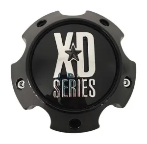 KMC XD Series 1079L145AGB 1079L145A LG0811-31 GLOSS Black Center Cap 6 Lug