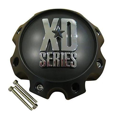 KMC XD Series 441 796 797 798 800 801 8 Lug Matte Flat Black Center Cap 1079L170-MB-8LUG