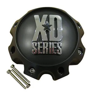 KMC XD Series 441 796 797 798 800 801 8 Lug Matte Flat Black Center Cap 1079L170-MB-8LUG