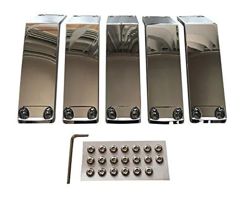 KMC XD Series Rockstar 2 811FIN24244NABS Chrome Inserts 24 Inch Set of 5