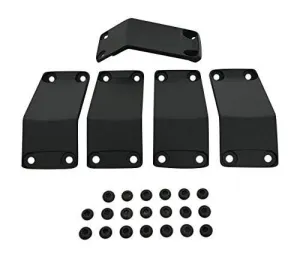 KMC XD Series Rockstar 2 811FIN29018ABS Black Wheel Inserts 20x9 Set of 5