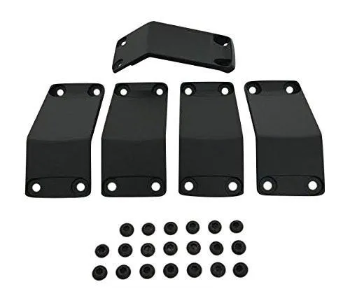 KMC XD Series Rockstar 2 811FIN29018ABS Black Wheel Inserts 20x9 Set of 5