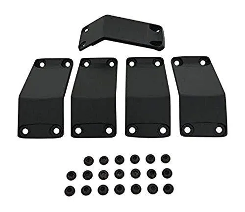KMC XD Series Rockstar 2 811FIN29018ABS Black Wheel Inserts 20x9 Set of 5