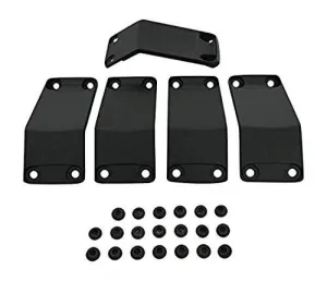 KMC XD Series Rockstar 2 811FIN29018ABS Black Wheel Inserts 20x9 Set of 5