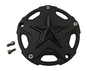 KMC XD Series Rockstar 3 827CAPMB-GB-1 T116L188 S1604-11 Matte Black Center Cap Gloss Black Star