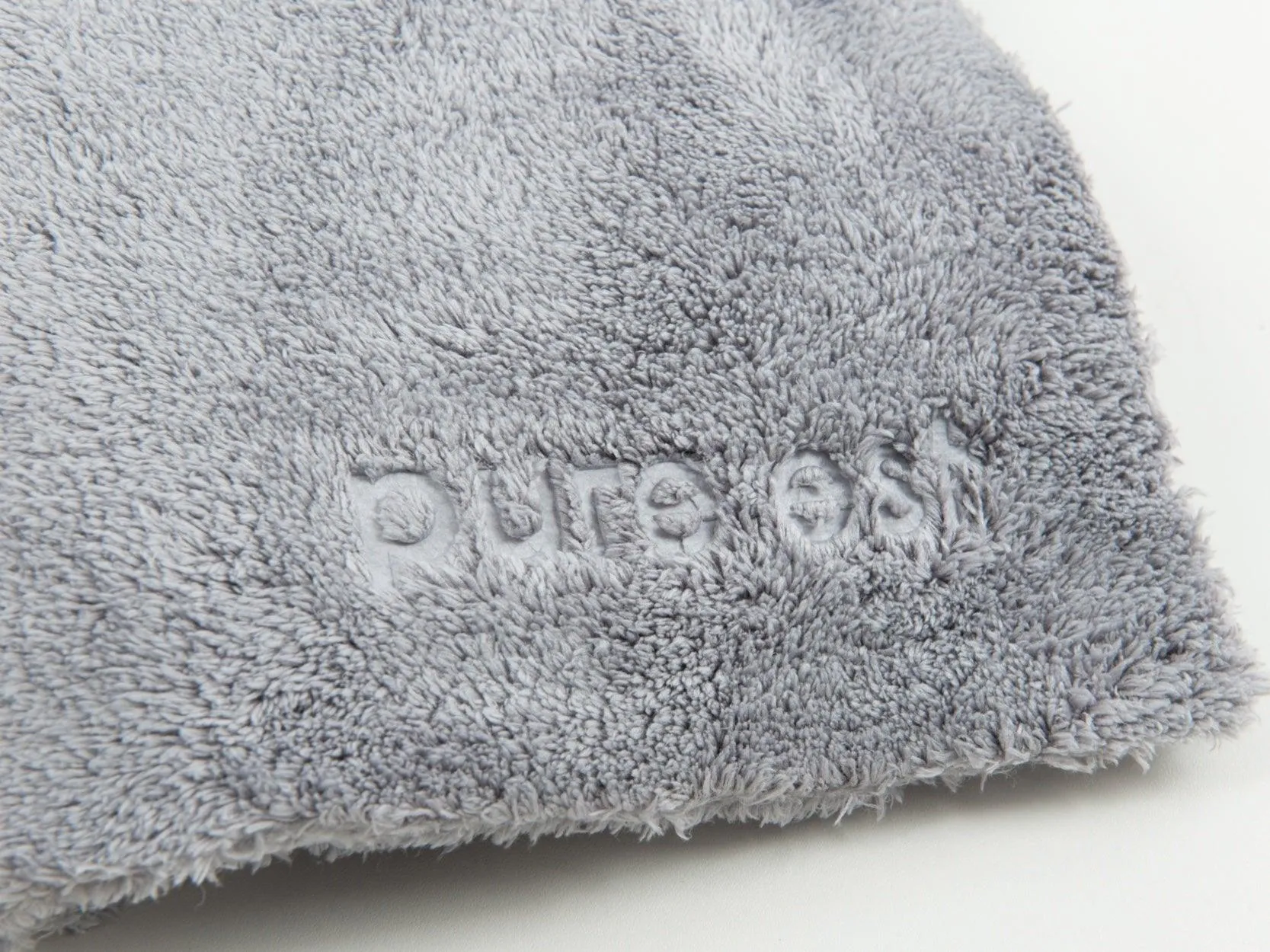 PURE:EST No-Edge Microfiber Towel 16"x16" Grey