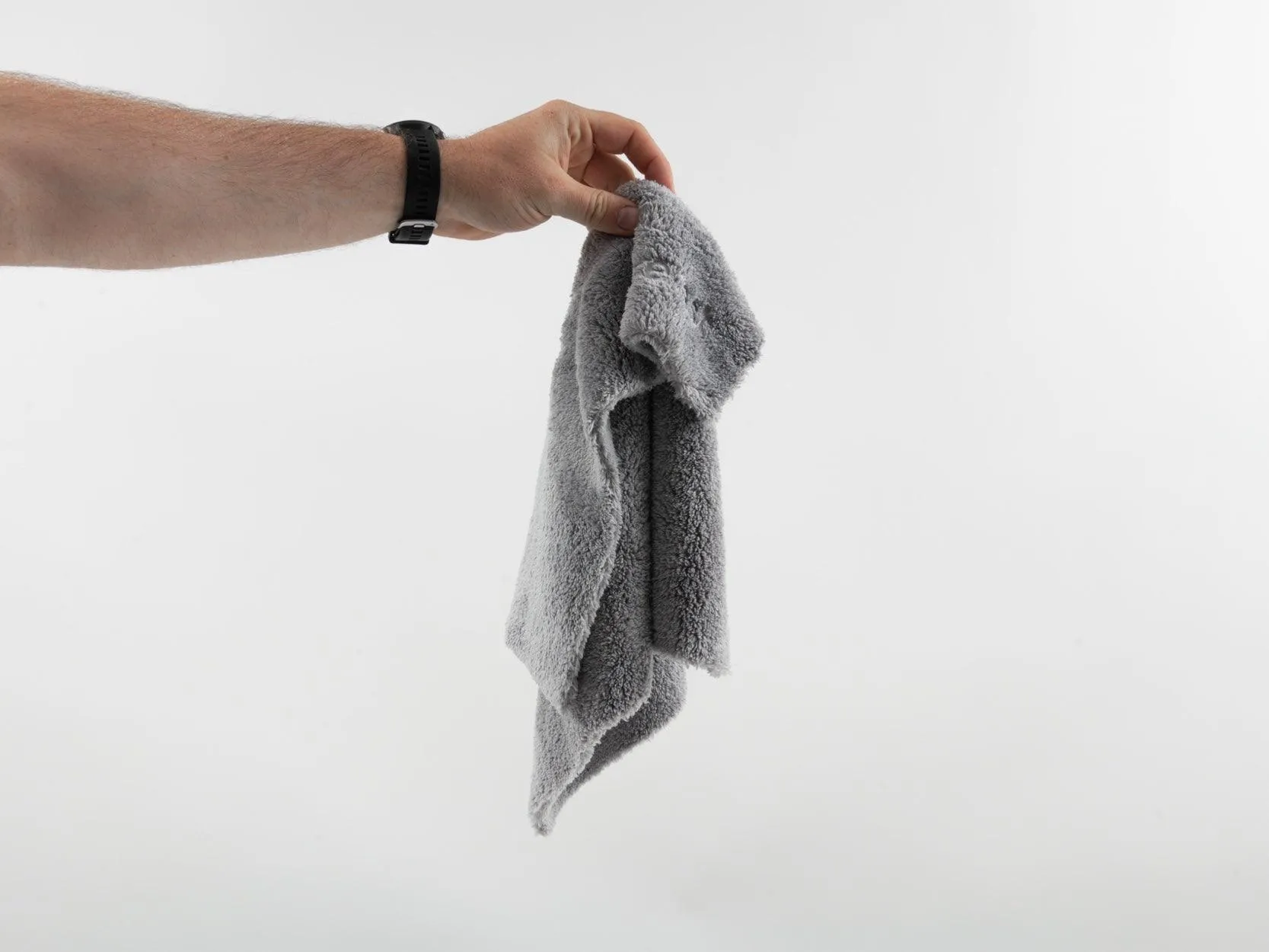 PURE:EST No-Edge Microfiber Towel 16"x16" Grey