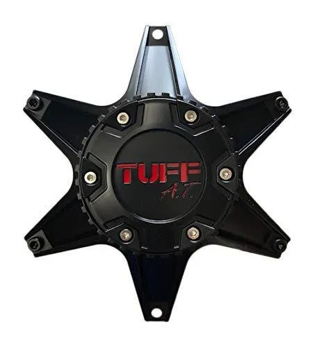TUFF at Wheels C-623801-1 Matte Black with Red Lettering