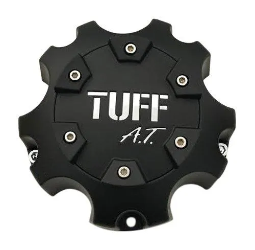TUFF AT Wheels C6119-5 Matte Black Wheel Center Cap