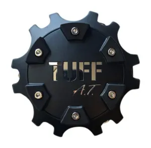 TUFF at Wheels C611902CB3/C Matte Black with Chrome Lettering Center Cap