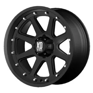 XD Series by KMC Wheels XD798 Addict Matte Black Wheel (17x9"/6x139.7mm, -12mm offset)